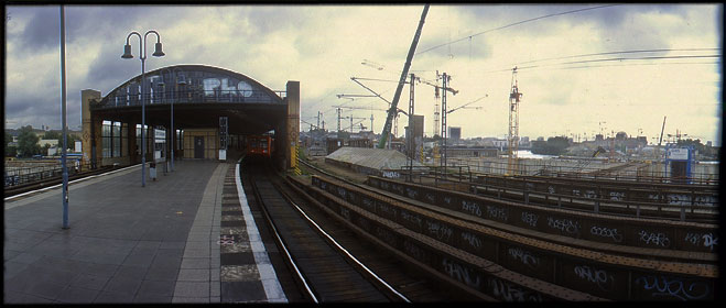 S-Bahnhof - Bahnhofsbausstelle - April 1998
